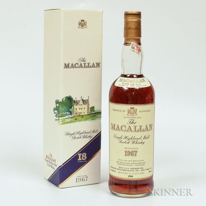 Macallan 18 Years Old 1967, 1 750ml bottle 