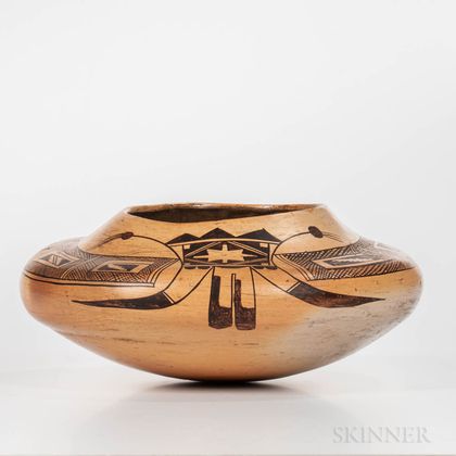 Hopi Polychrome Pottery Seed Jar