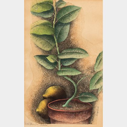 Luigi Rist (American, 1888-1959) Ida's Lemon Tree