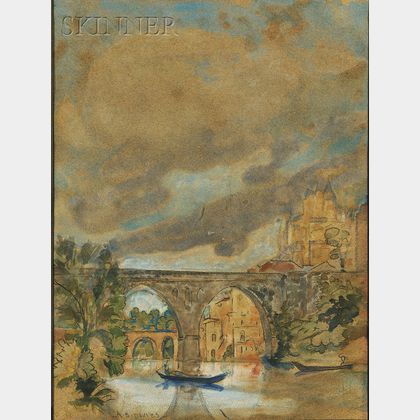 Sold At Auction Arthur Bowen Davies (American, 1862-1928) View Of ...