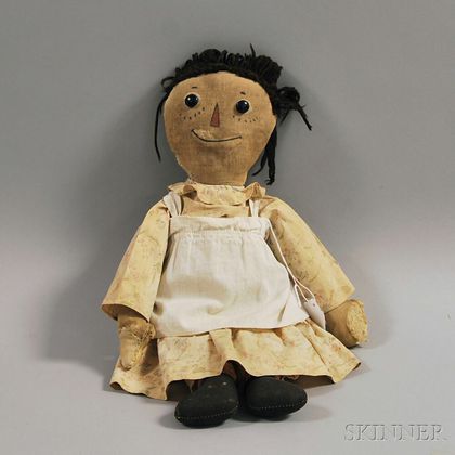 Early Volland Raggedy Ann Cloth Doll