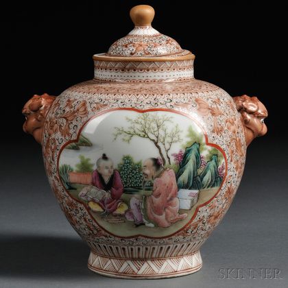 Porcelain Covered Jar
