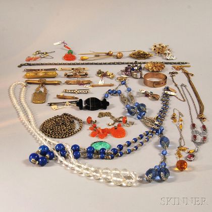 Small Group of Victorian and Beaded Jewelry