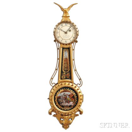 L. Curtis Girandole Clock Attributed to Elmer Stennes