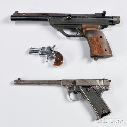Two Target Pistols and a Pocket Deringer