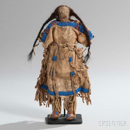 Sioux Beaded Hide Doll