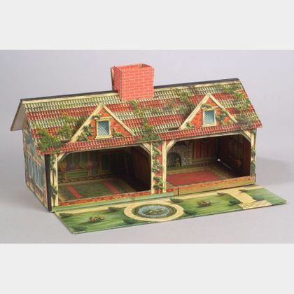 Small McLoughlin Lithographed Doll House