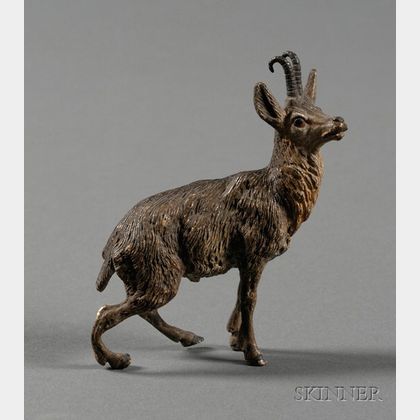 Austrian Cold Painted Bronze Figure of a Deer