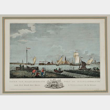 Dutch Harbor Scenes, circa 1780 by Mathias de Sallieth (1749-1791) and Others.