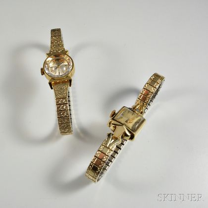 Two Lady's Omega Wristwatches