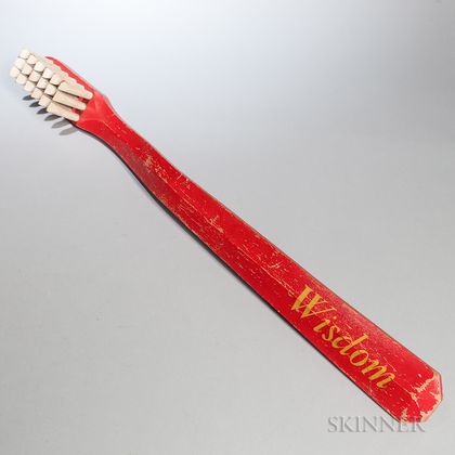 "Wisdom" Toothbrush Trade Sign