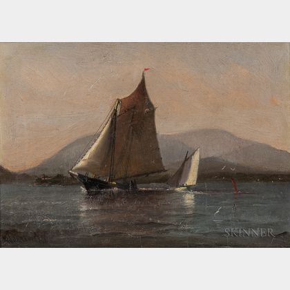 Marshall Johnson Jr. (American, 1850-1921) On the Hudson River, New York
