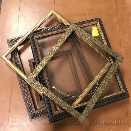 Group of Carved and Gilt Picture Frames. Estimate $100-150