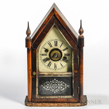 Miniature Time and Alarm Steeple Clock