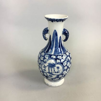 Blue and White "Hawthorn" Vase