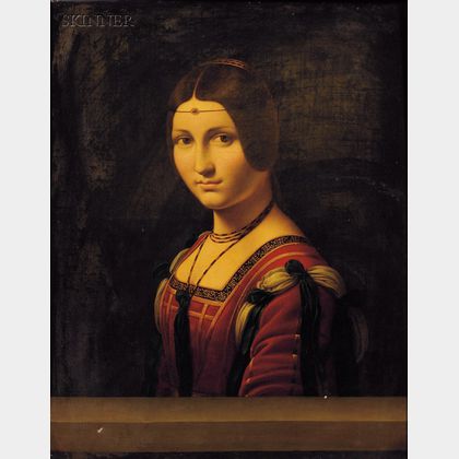 After Leonardo da Vinci (Italian, 1452-1519) Portrait of an Unknown Woman (La Belle Ferroniere)