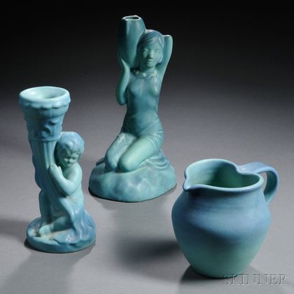 Three Pieces of Van Briggle Pottery 