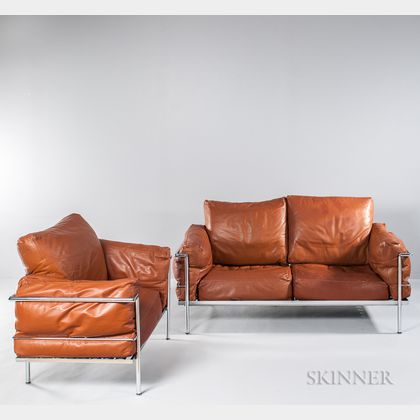 Le Corbusier Gran Comfort Sofa and Chair 