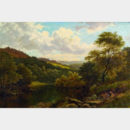 Thomas Spinks (British, fl. 1872-1909) Vale of Llangollen