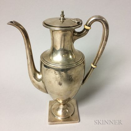 Arthur Stone Sterling Silver Coffeepot