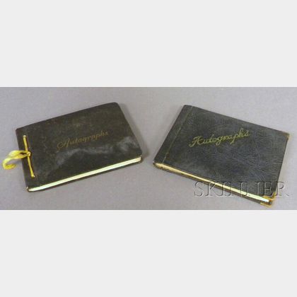 Two Circa 1940 Movie and Theater Star Autograph Albums