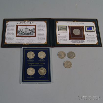 Eight United States Morgan Silver Dollar Coins