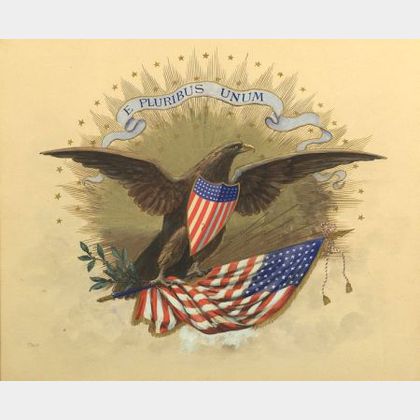 American School, 20th Century Patriotic American Eagle.