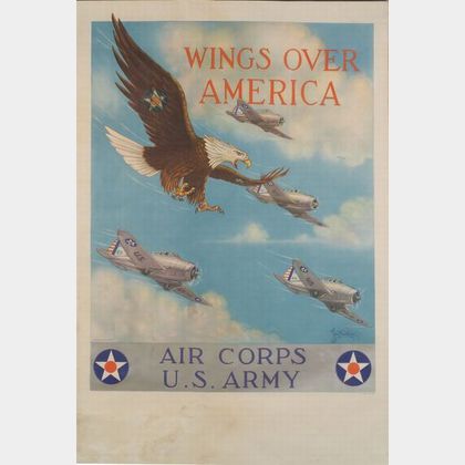 Twelve WWII Recruitment, War Bonds, and Airline Posters. 