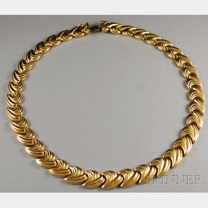 Italian 14kt Gold Flexible Necklace