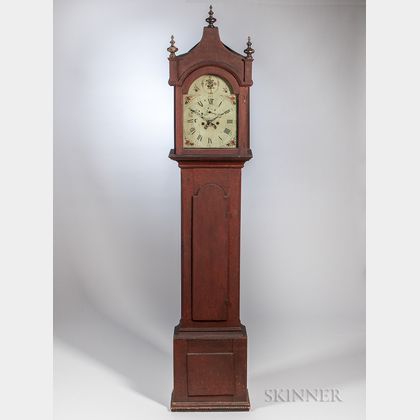 Painted Tall Case Clock