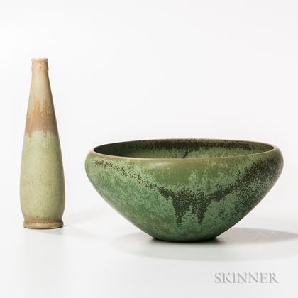 Clifton Art Pottery Bowl and Small Vase 