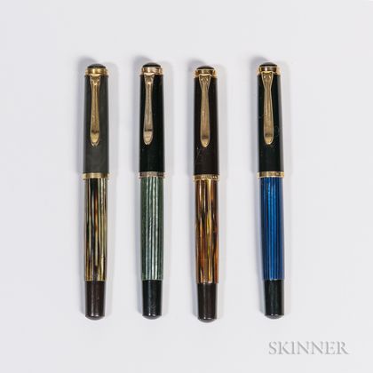 Four Pelikan "M400" Fountain Pens