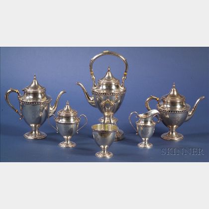 Six-Piece Classical Revival Sterling Tea and Coffee Service