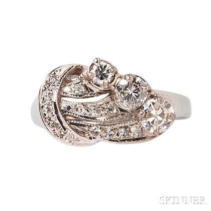 White Gold and Diamond Ring