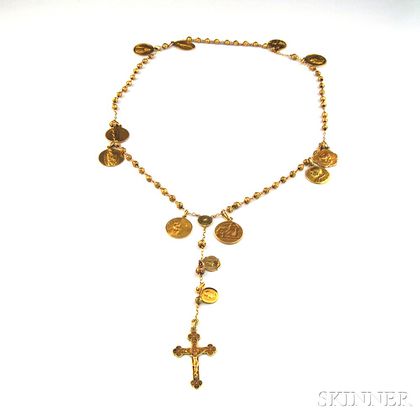 18kt Gold Rosary