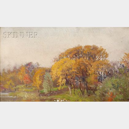 Joseph Eliot Enneking (American, 1881-1942) Autumn Trees