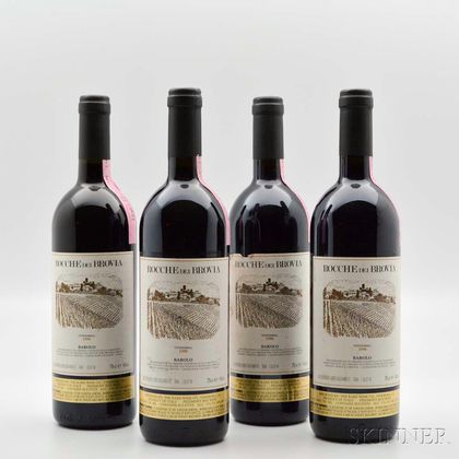 Rocche dei Brovia Barolo 1990, 4 bottles 