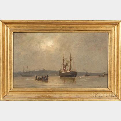 John S. Ryder (Massachusetts, 1850-) Steamship in Boston Harbor