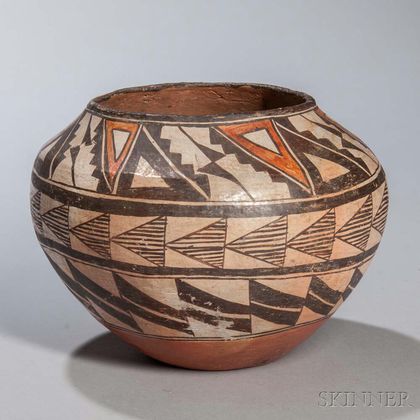 Acoma Polychrome Pottery Jar