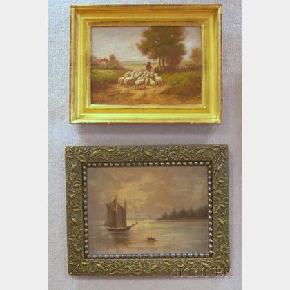 Two Framed Oil on Canvas Landscapes