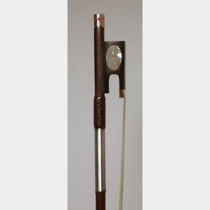 French Gold Mounted Violin Bow, Pierre Sirjean, c. 1820