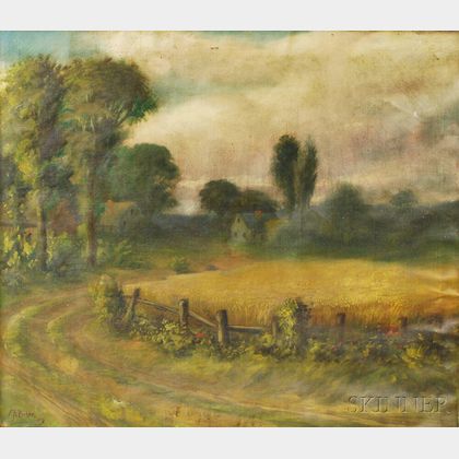 Edwin Porter (American, 19th/20th Century) Field Landscape