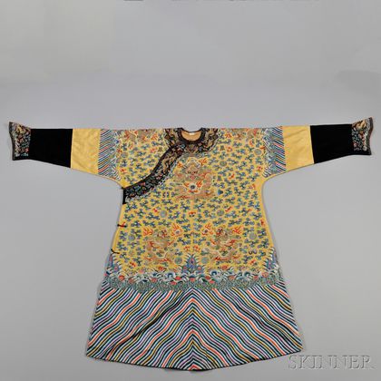Imperial Yellow Semiformal Dragon Robe