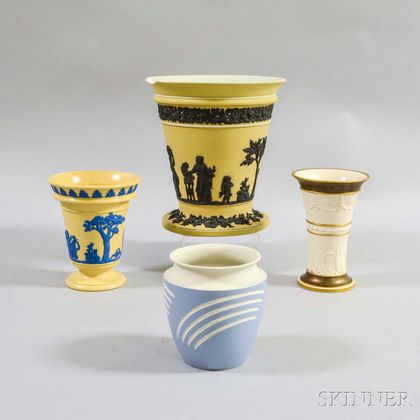 Four Wedgwood Ceramic Vases