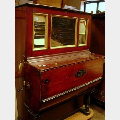 Barrel Piano Case by "A. Capra & Co., 1218 & 1220 S. 8th Street, Philadelphia, PA"