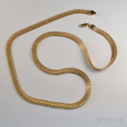 14kt Gold Fancy-link Chain