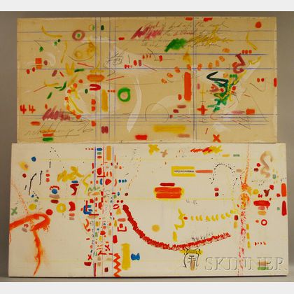 Richard Karp (American, 20th Century) Two Works: Untitled #III