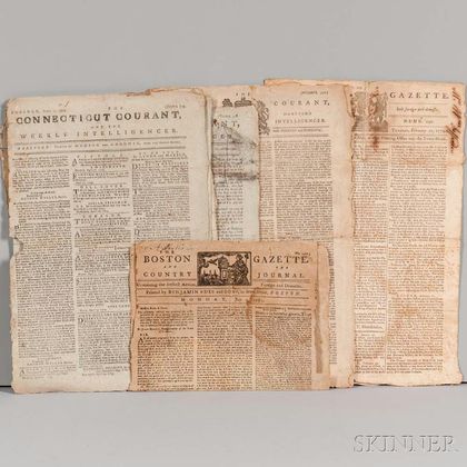 Revolutionary War-Era American Newspapers, Sixteen Issues, 1774-1797.