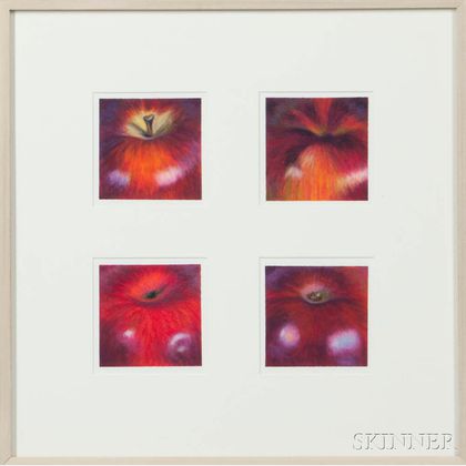 Paul Plante (American, 1943-2016) Four Apples