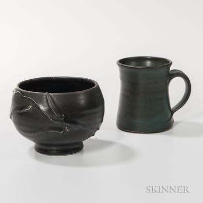 David Shaner (1934-2002) Studio Pottery Tea Bowl and Mug 